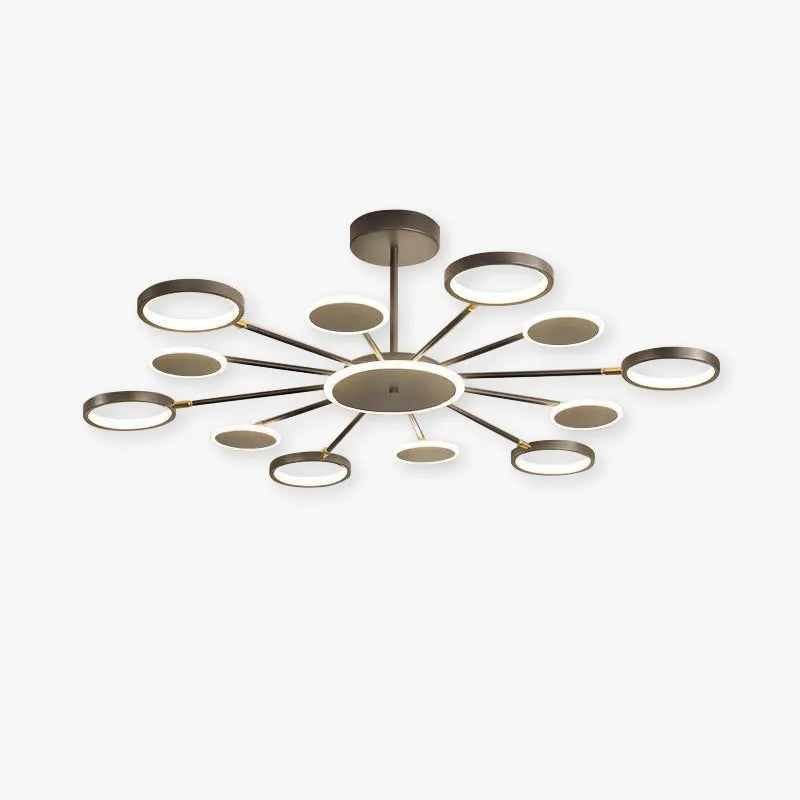 Arisha candelabru modern LED Geometric negru Reglabil
