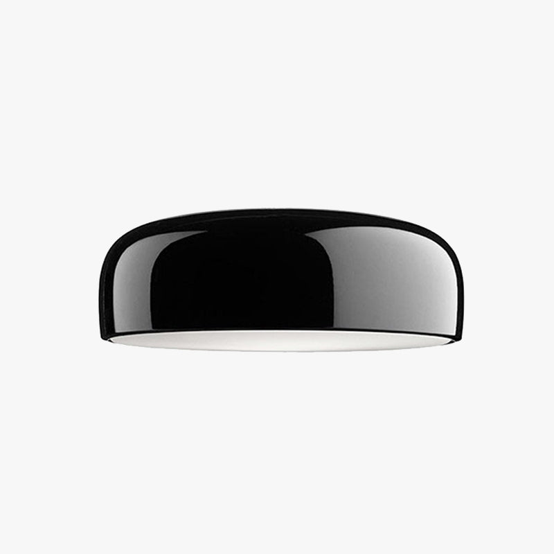 Arisha lampă de tavan modernă cu formă de farfurie din metal, negru/alb