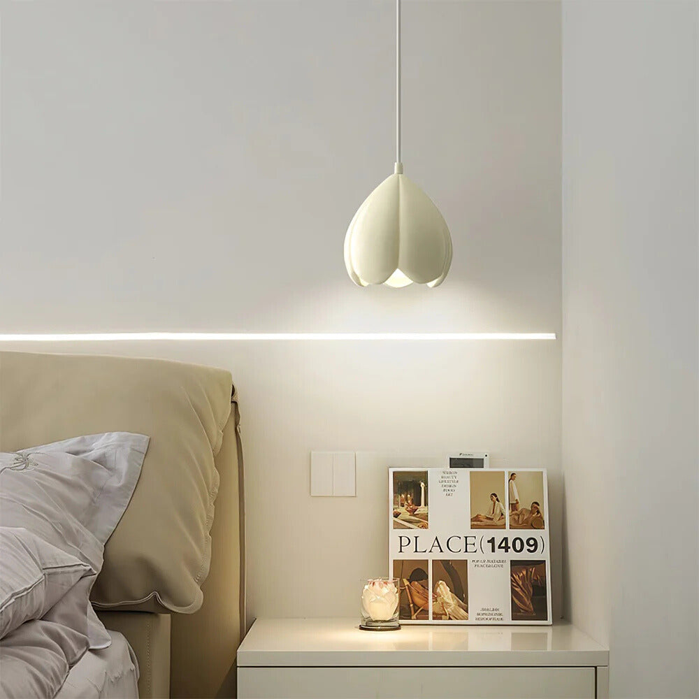 Ritta lampă suspendată din rășină, modernă, LED, pentru living