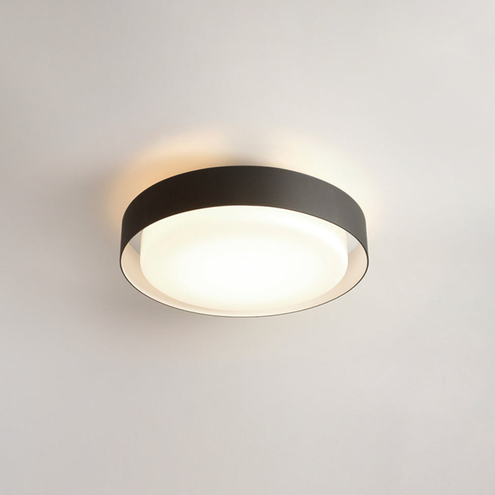 Ray plafonieră aplicată modernă rotundă din metal, alb/negru