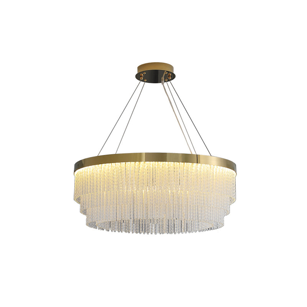Kristy candelabru modern Spiral cristal Inel /Rectangular, auriu