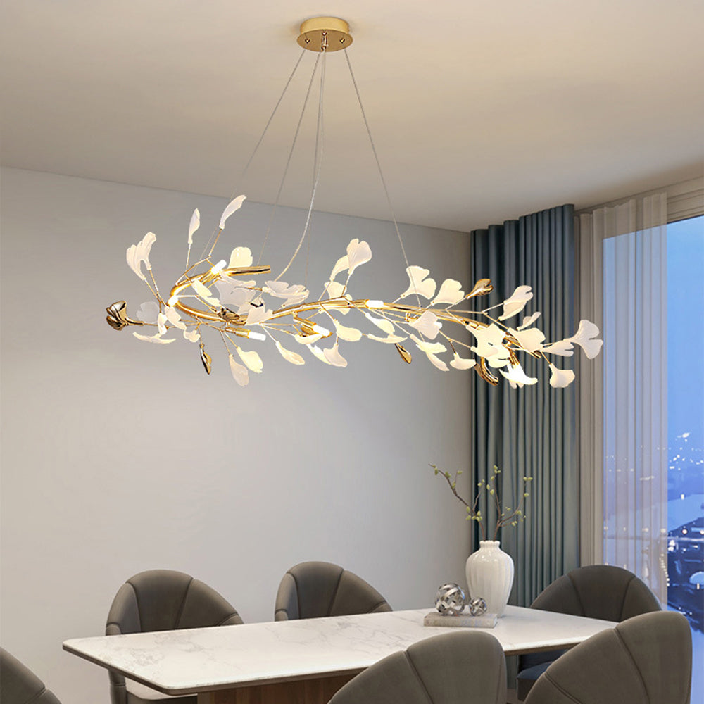 Olivia candelabru auriu din metal și ceramică, modern, în stil Art Deco