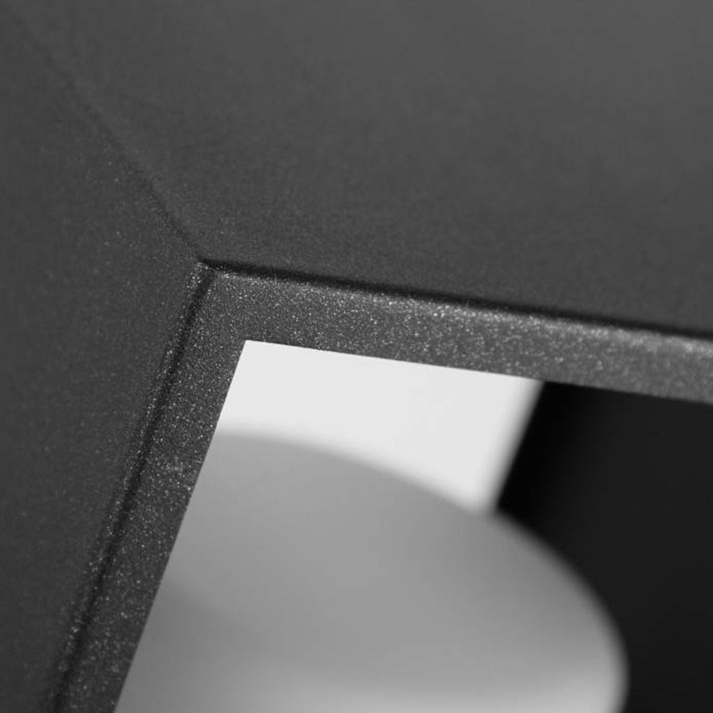 Ray lampadar minimalist Cuboid Solar pentru exterior negru