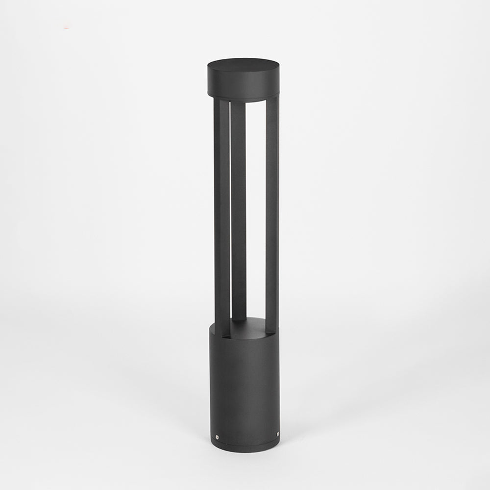 Ray lampă de drum pentru exterior cilindric gol modern, negru