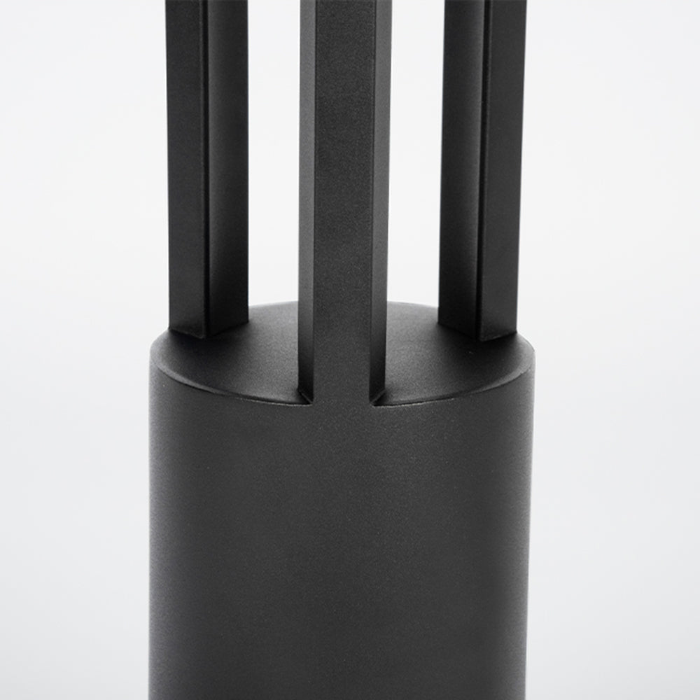 Ray lampă de drum pentru exterior cilindric gol modern, negru
