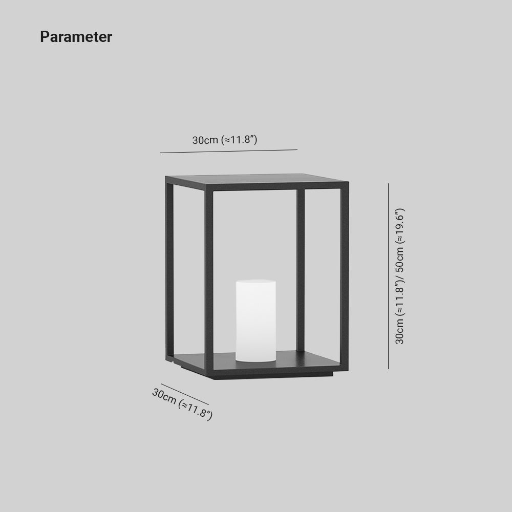Ray lampadar minimalist Rectangular metal Solar Outdoor Ground Lamp