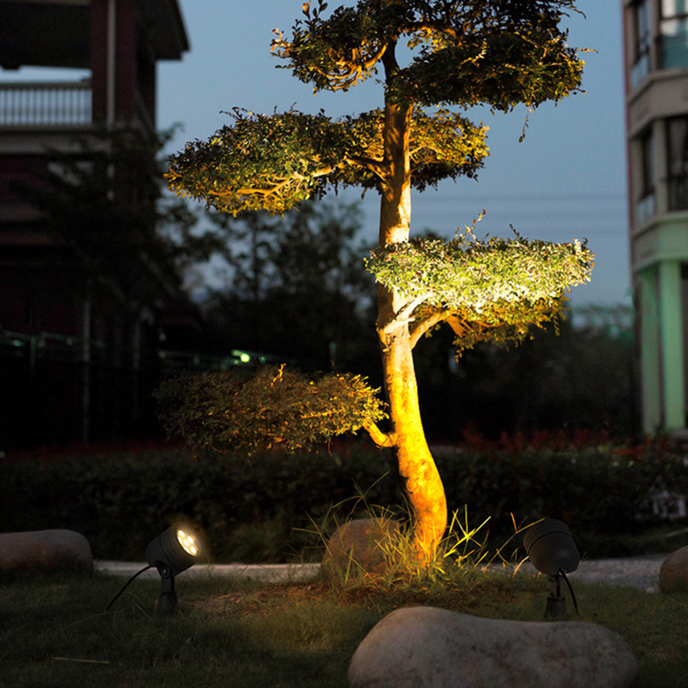 Ray modern Round sticlă/metal Solar Outdoor Ground Lamp Spotlight