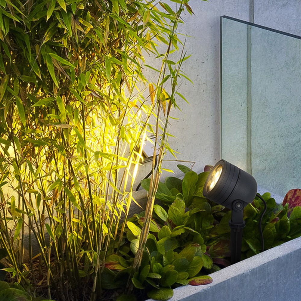 Ray modern Round sticlă/metal Solar Outdoor Ground Lamp Spotlight