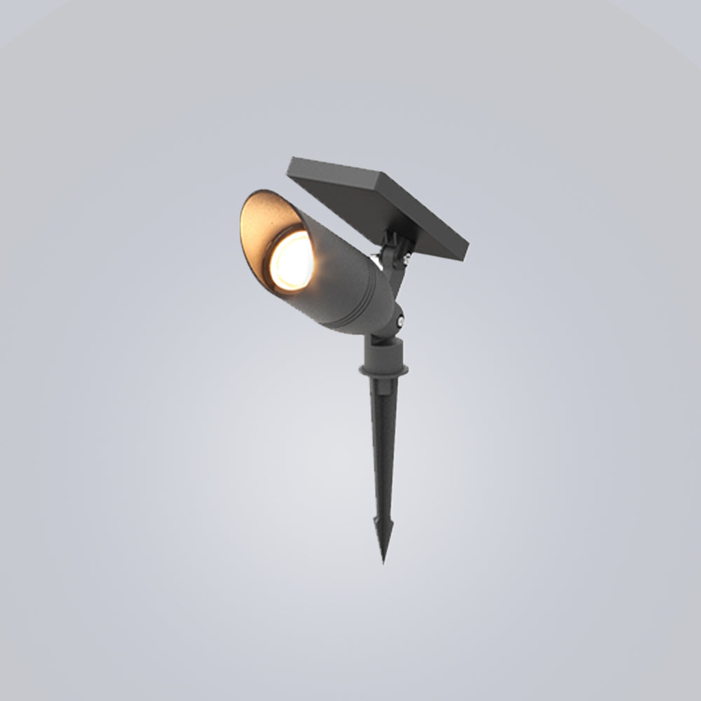 Ray modern Round sticlă/metal Solar Outdoor Ground Lamp Spotlight