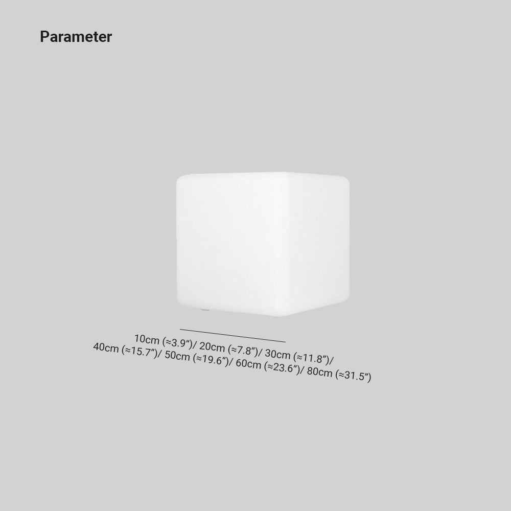 Ray lampă de masă minimaliste pătrată pentru exterior, alb
