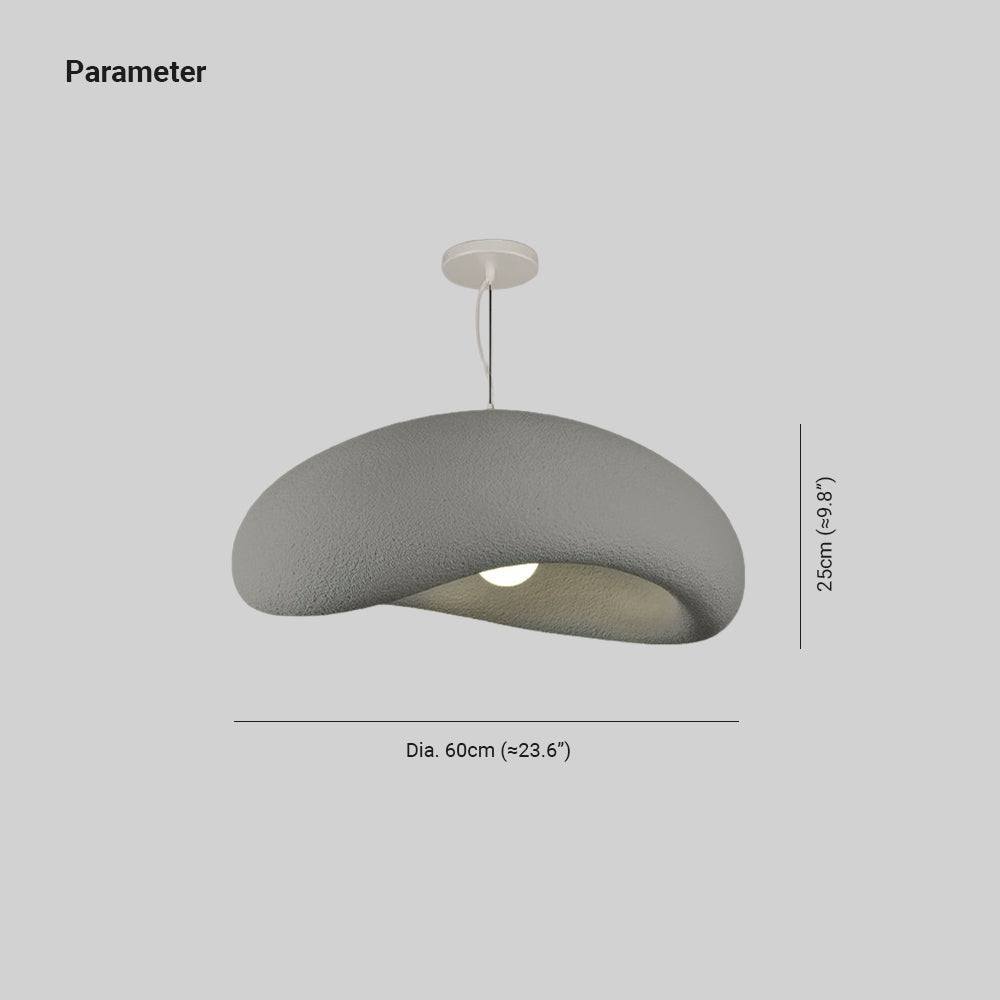 Avi lampă suspendată minimalistă în formă de piatră, albastru/gri