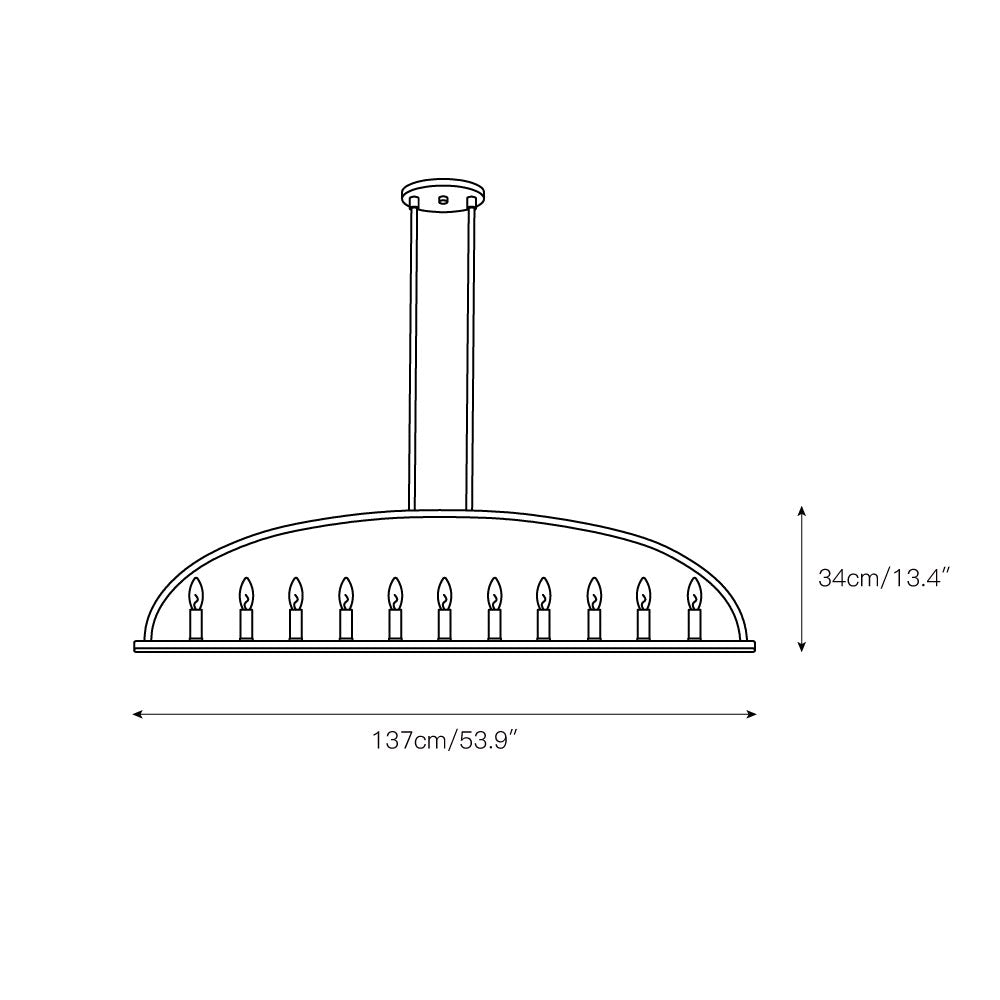 Orelerora candelabru liniar