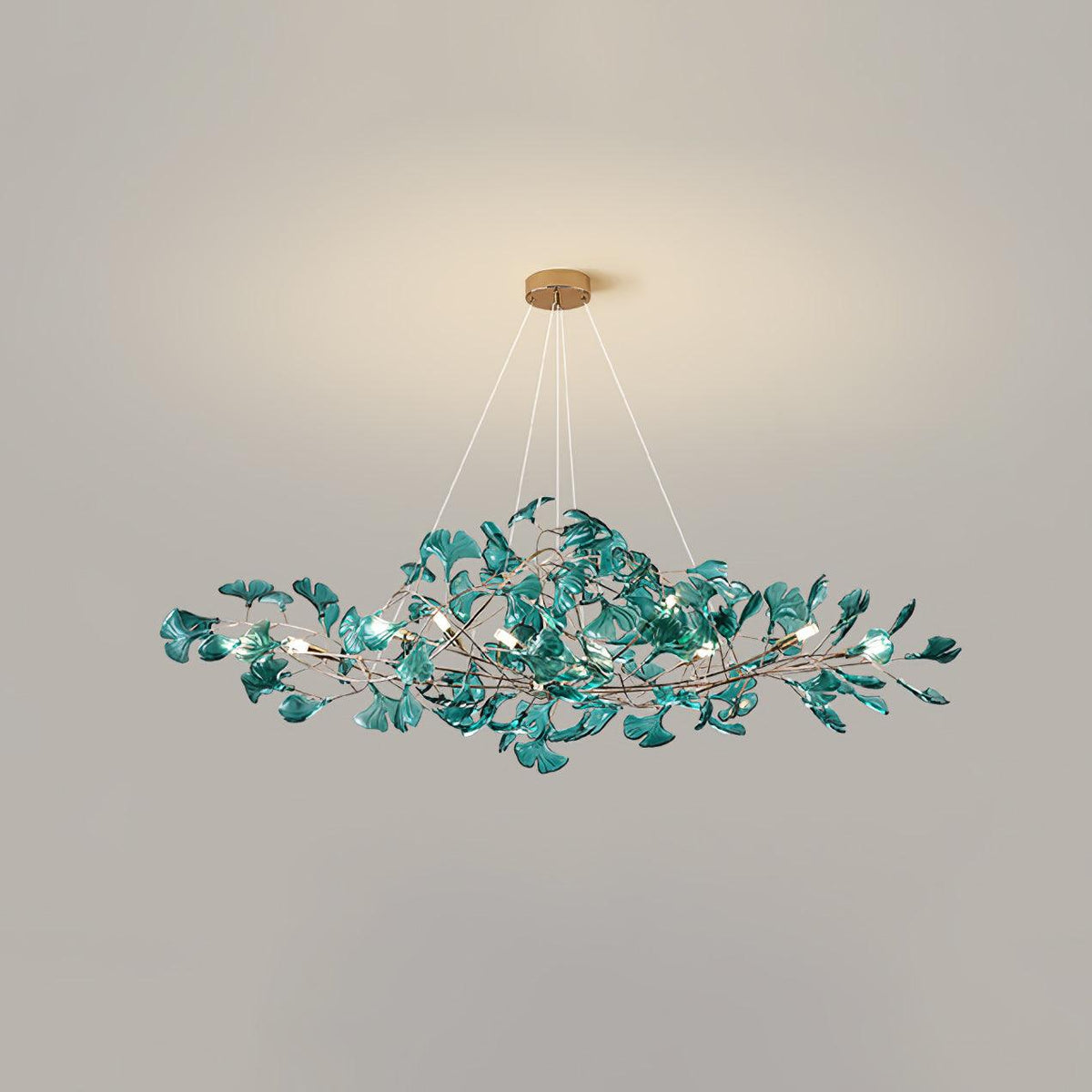 Ava candelabru cu frunze de ginkgo