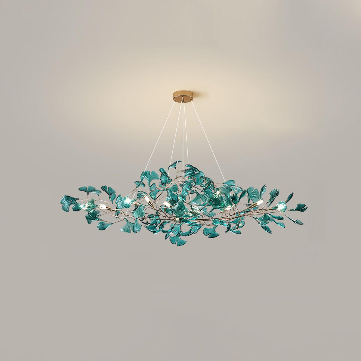 Ava candelabru cu frunze de ginkgo