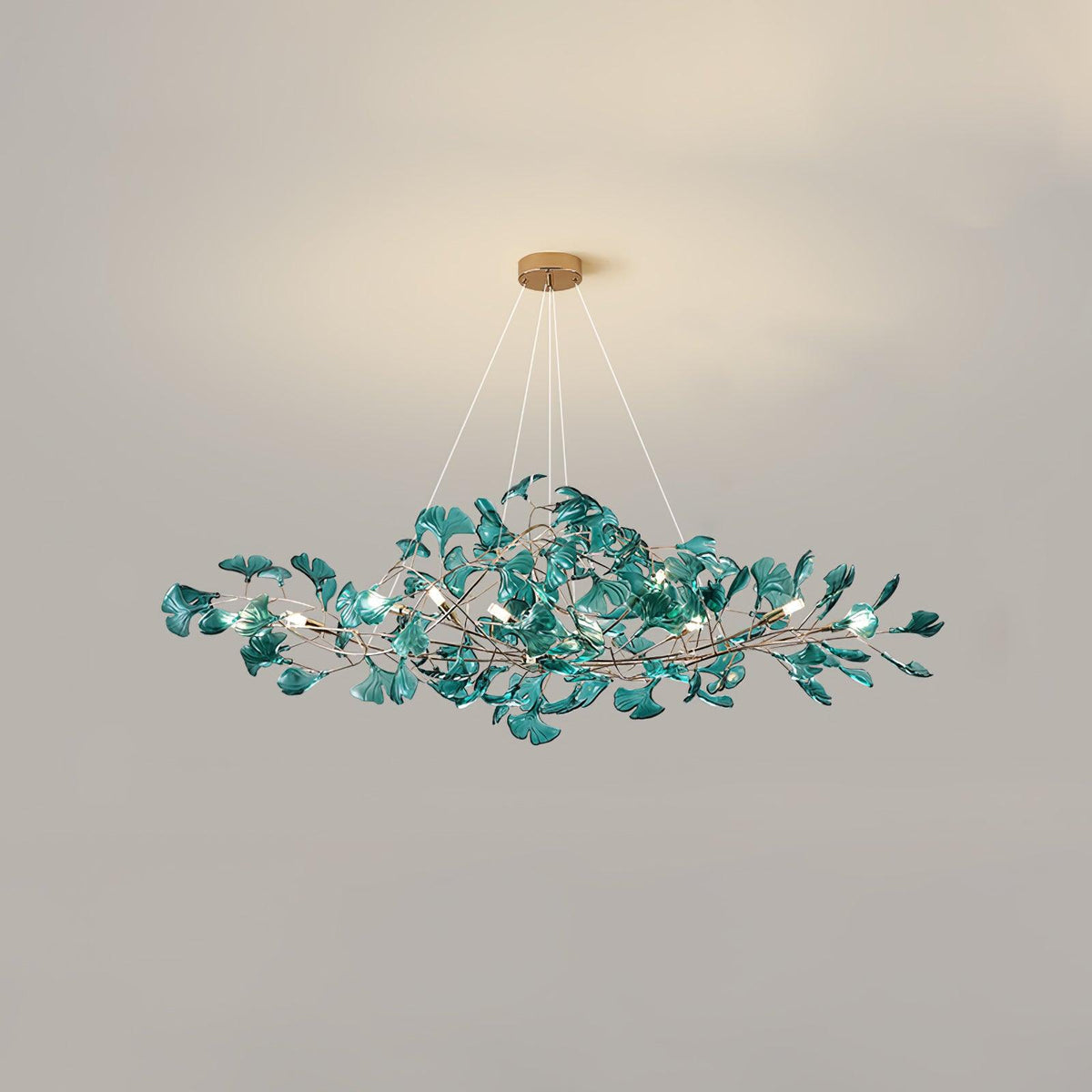 Ava candelabru cu frunze de ginkgo