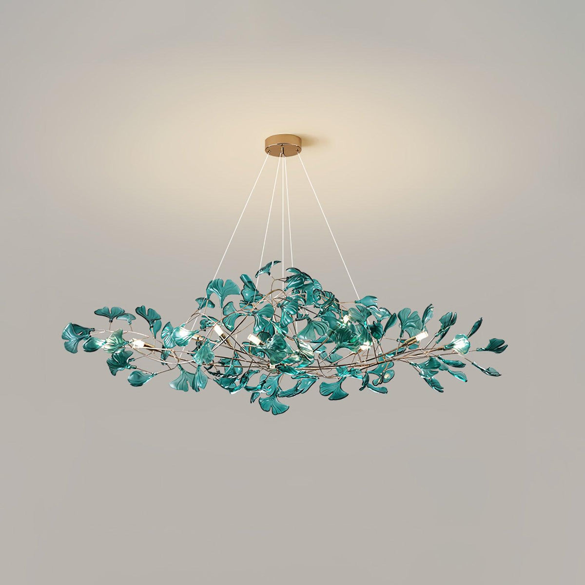 Ava candelabru cu frunze de ginkgo