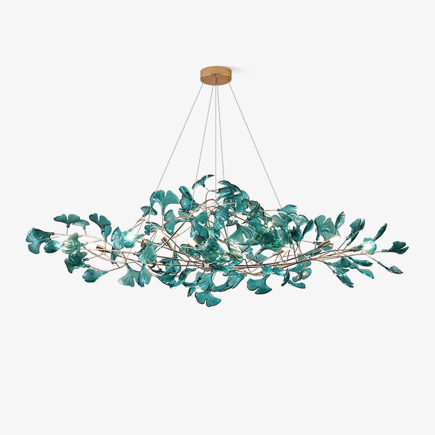 Ava candelabru cu frunze de ginkgo