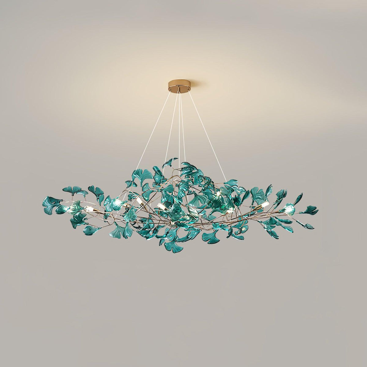 Ava candelabru cu frunze de ginkgo