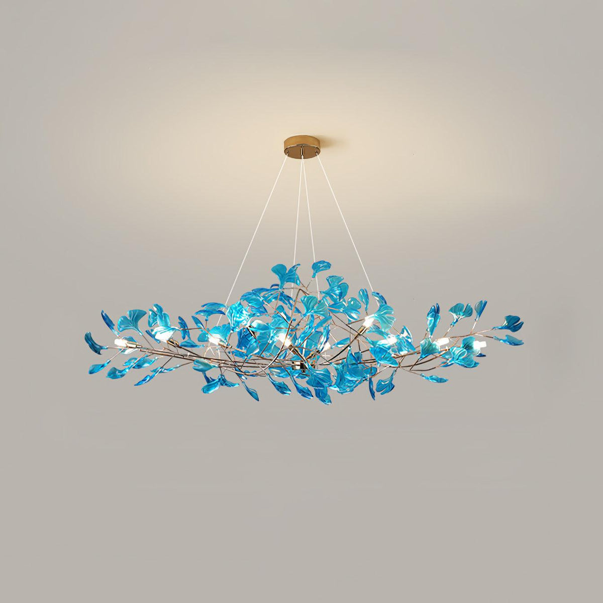 Ava candelabru cu frunze de ginkgo