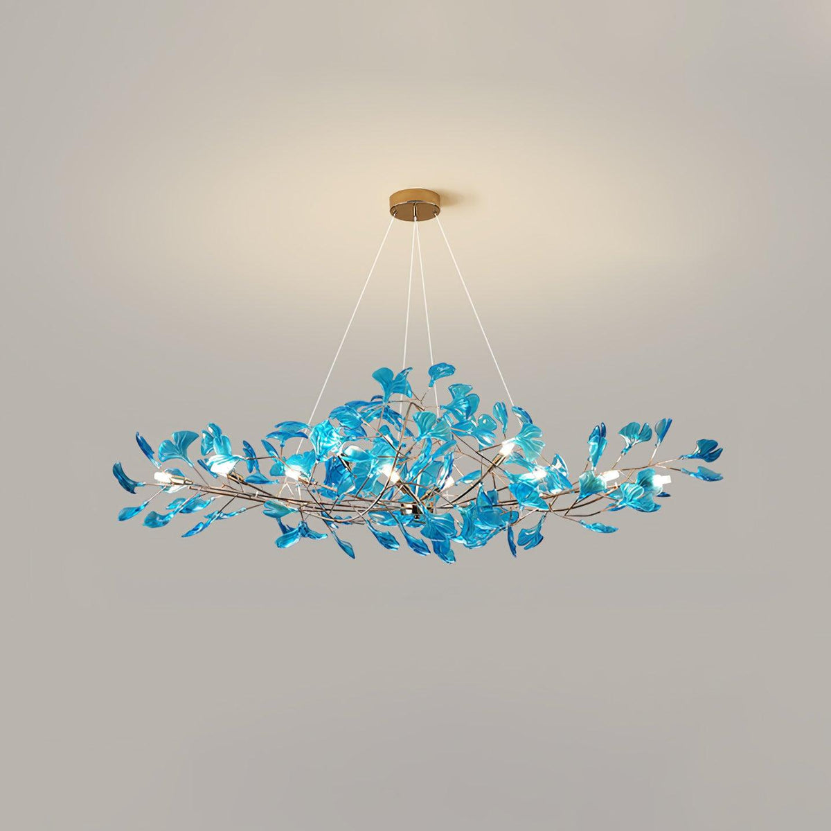 Ava candelabru cu frunze de ginkgo