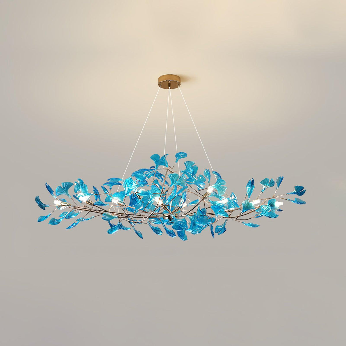 Ava candelabru cu frunze de ginkgo