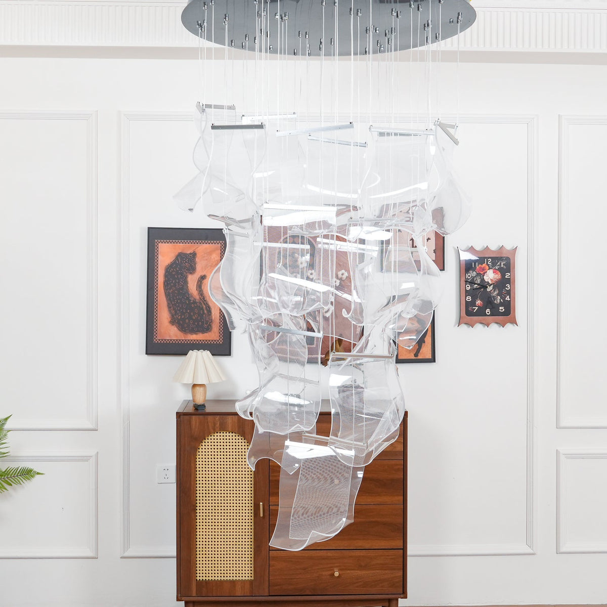 Lucuian candelabru Acrilic LED Abstract Flotant