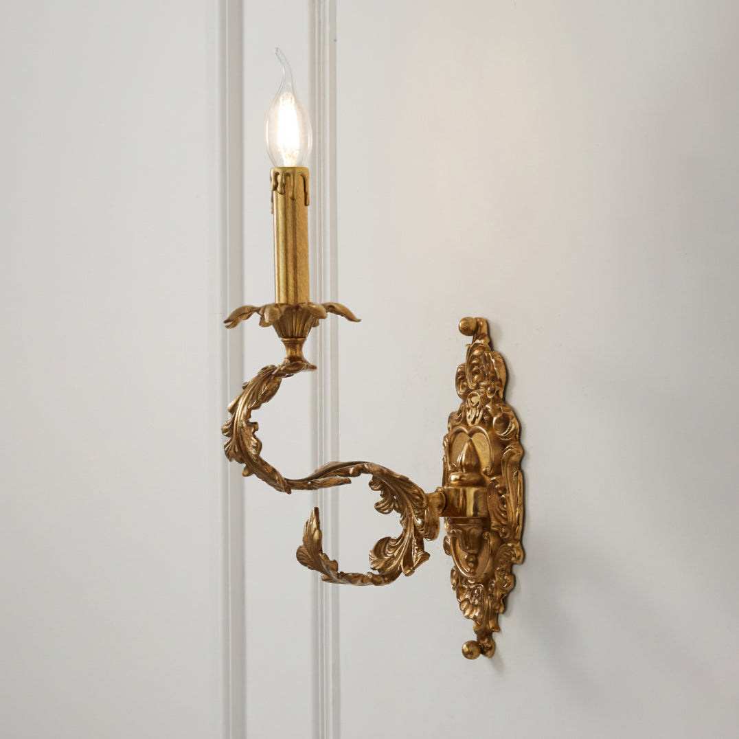 Aplică de perete aurie Cartouche
