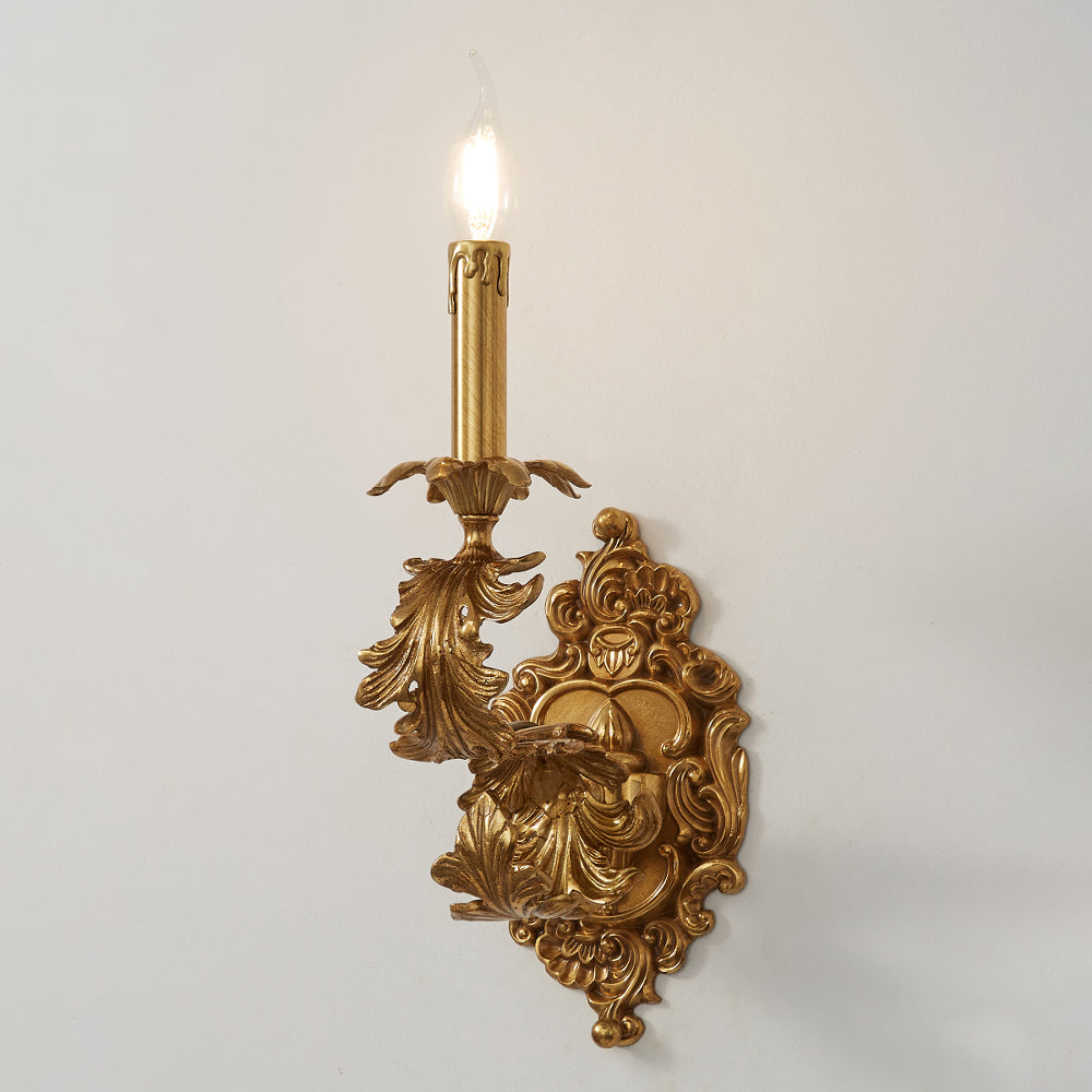 Aplică de perete aurie Cartouche