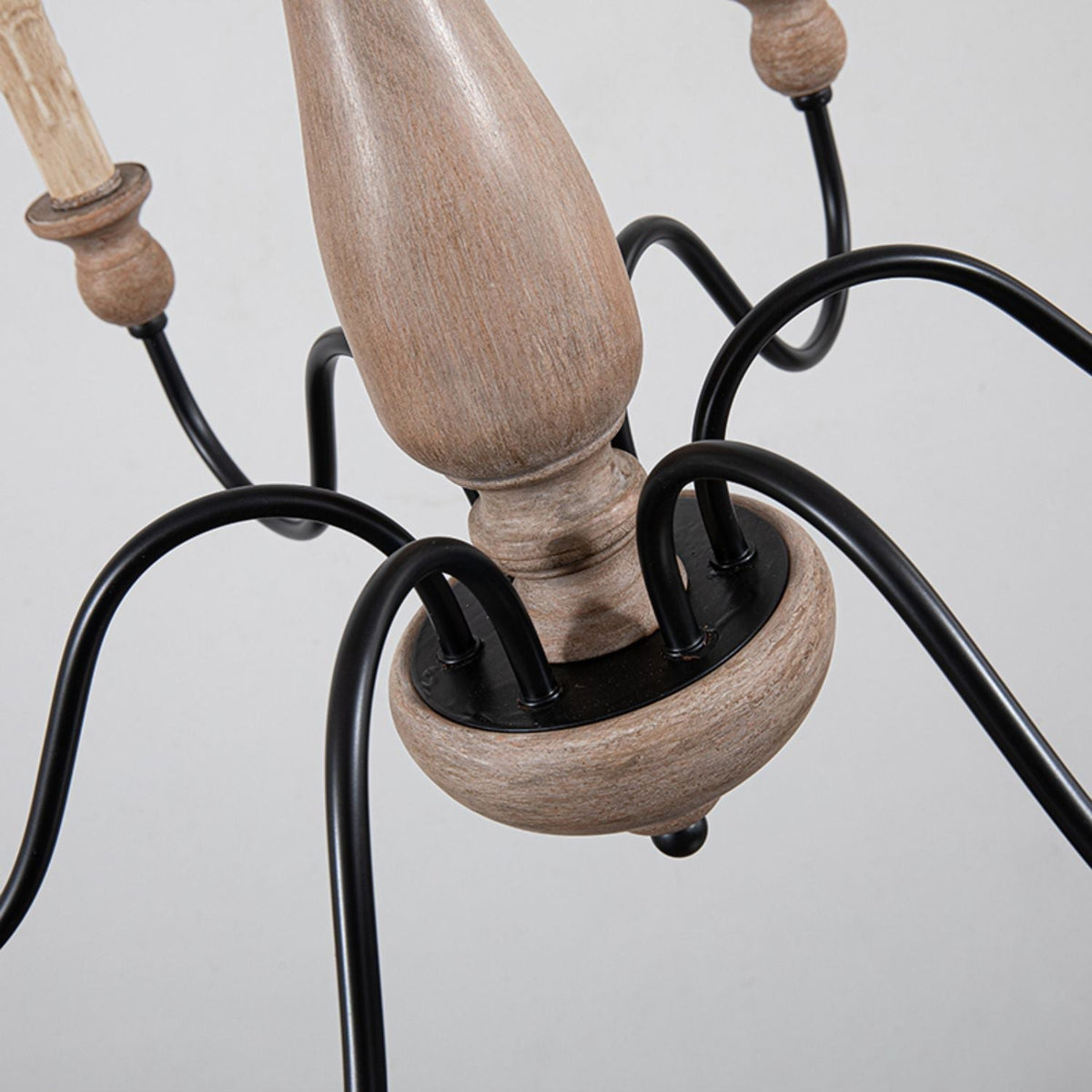 Afralia candelabru din lemn, modern, industrial
