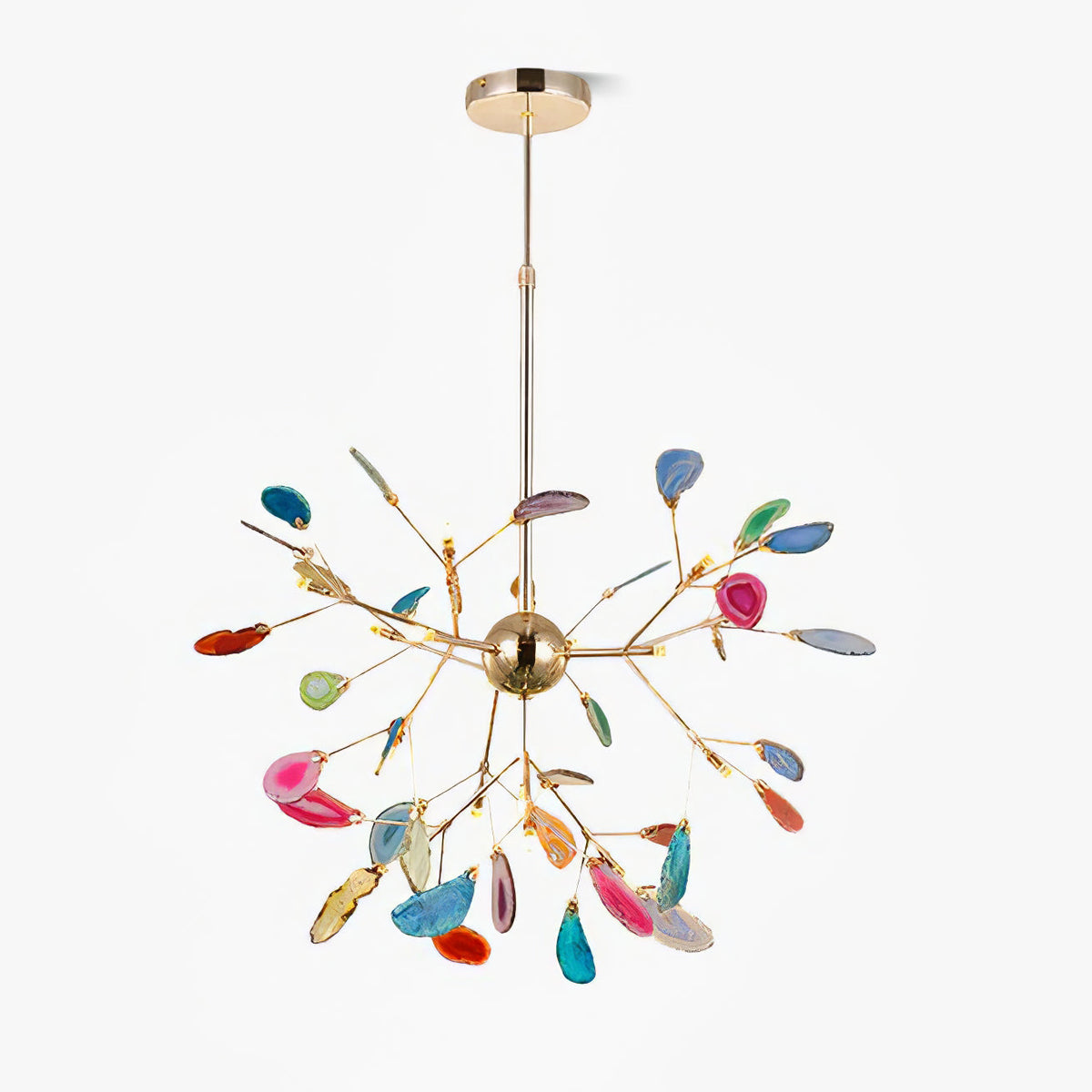 Agate candelabru  Colorful Branching