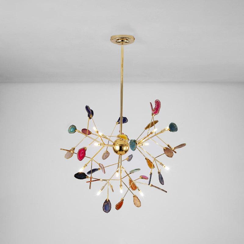 Agate candelabru  Colorful Branching