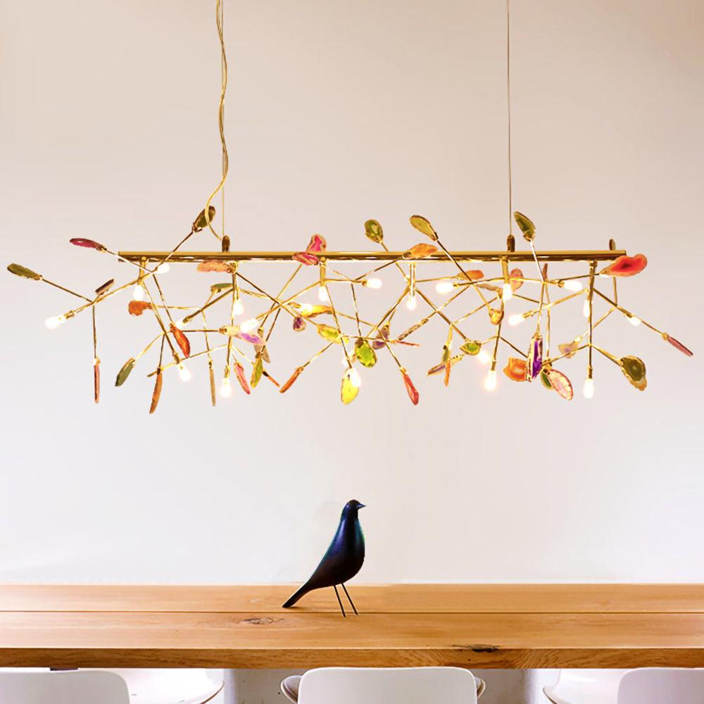 Agate candelabru  Colorful Branching