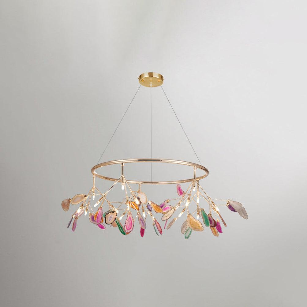 Agate candelabru  Colorful Branching