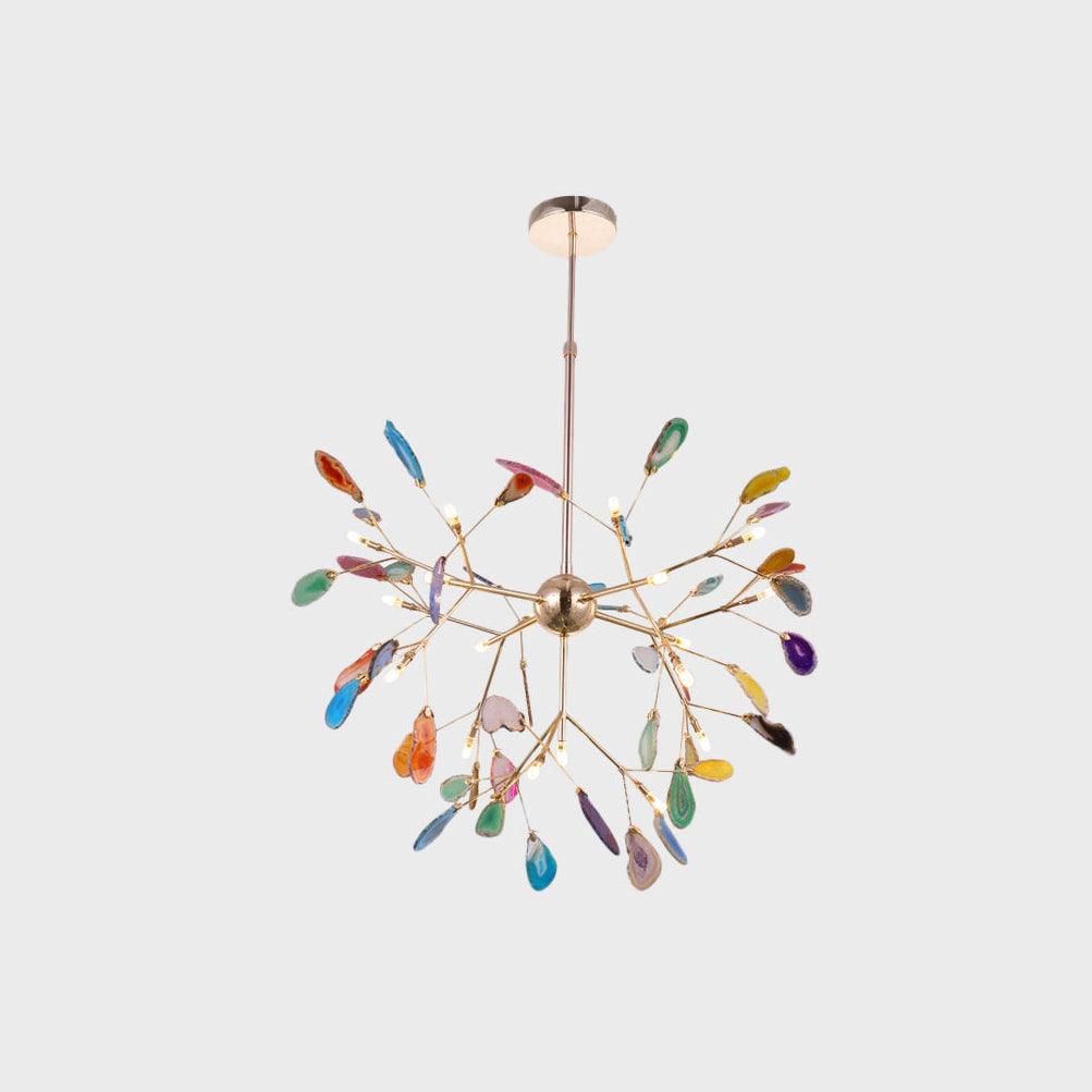 Agate candelabru  Colorful Branching