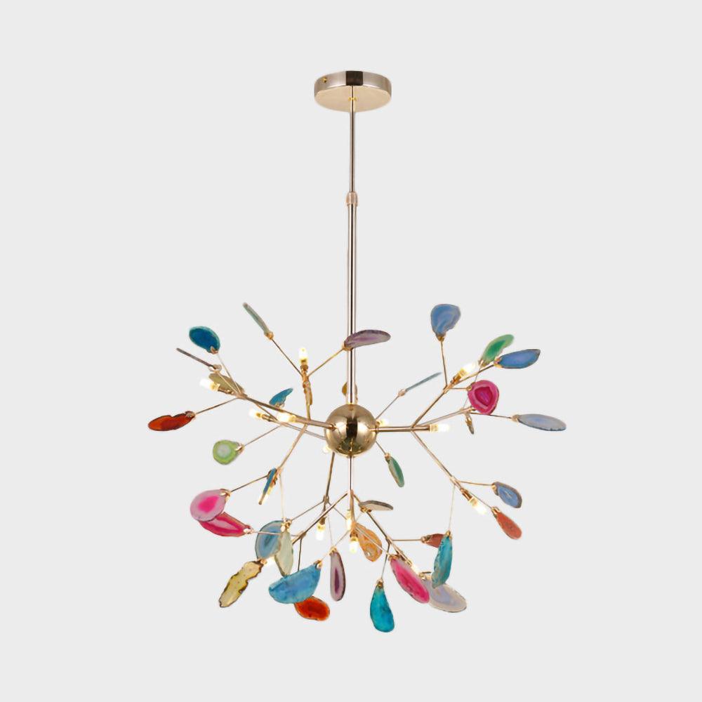 Agate candelabru  Colorful Branching