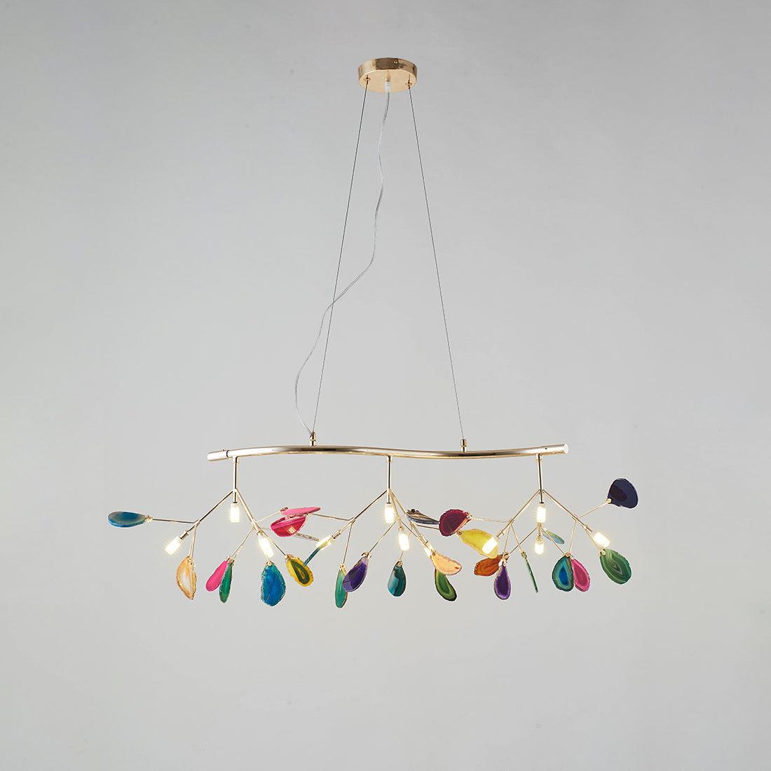 Agate candelabru  Colorful Branching