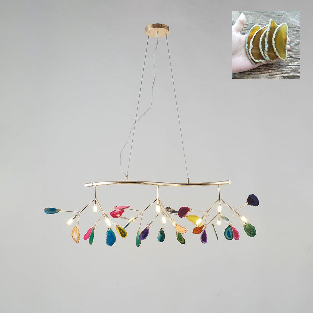 Agate candelabru  Colorful Branching