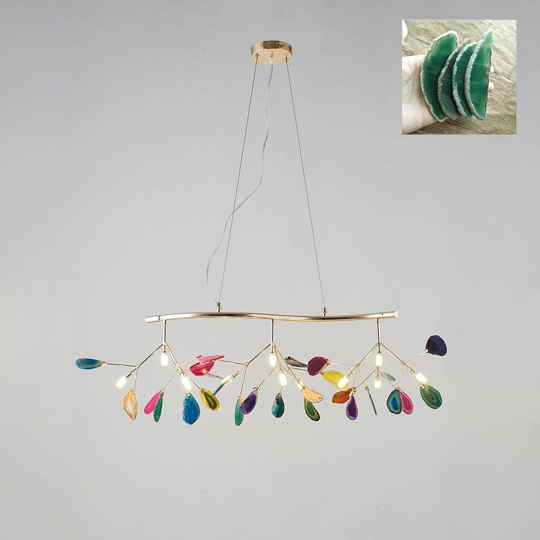 Agate candelabru  Colorful Branching