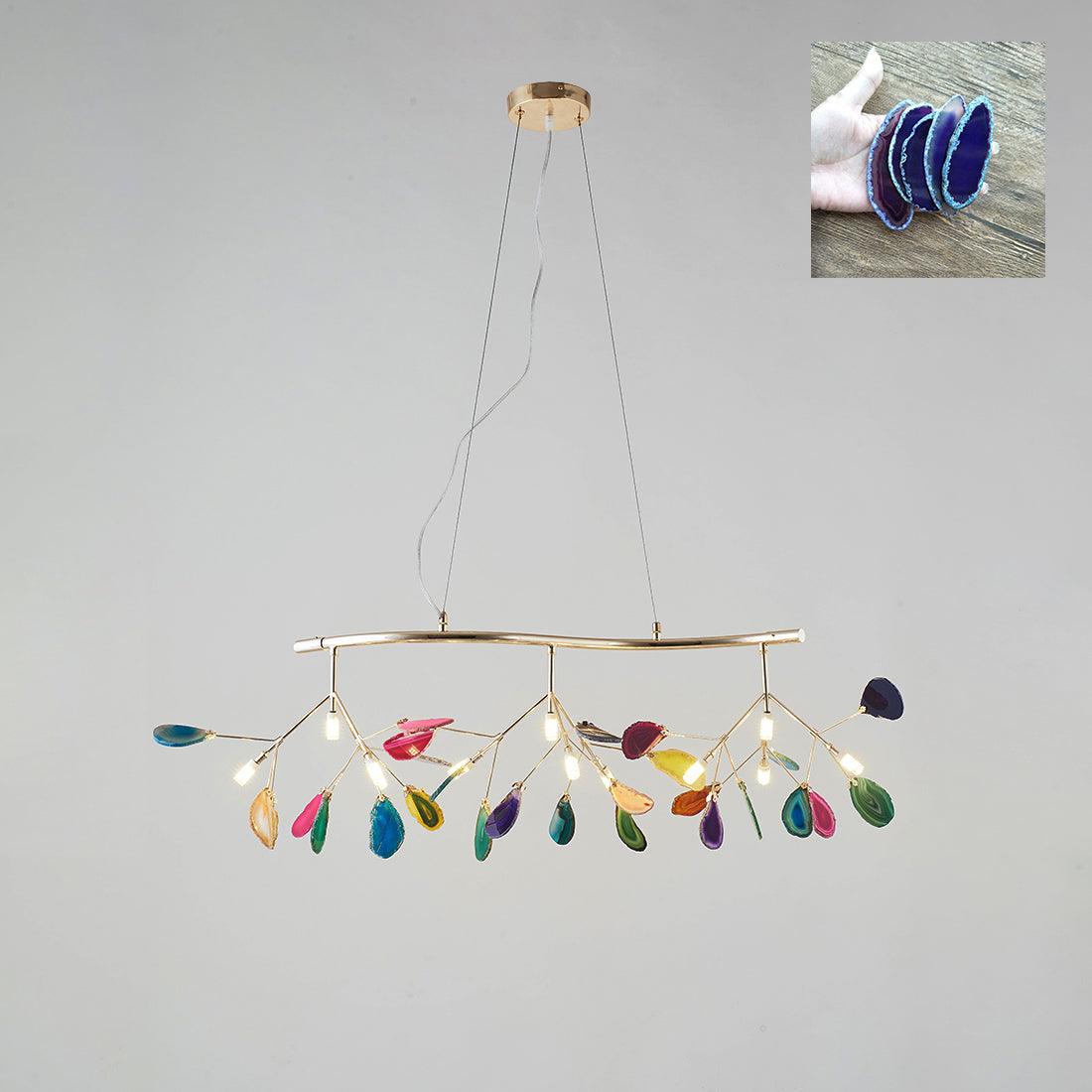 Agate candelabru  Colorful Branching