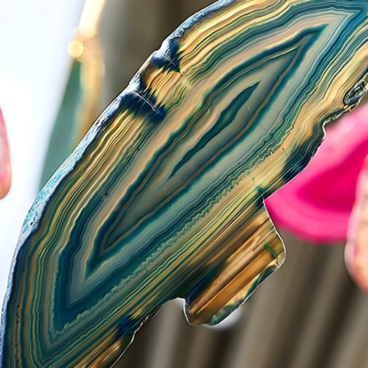 Agate candelabru  Colorful Branching