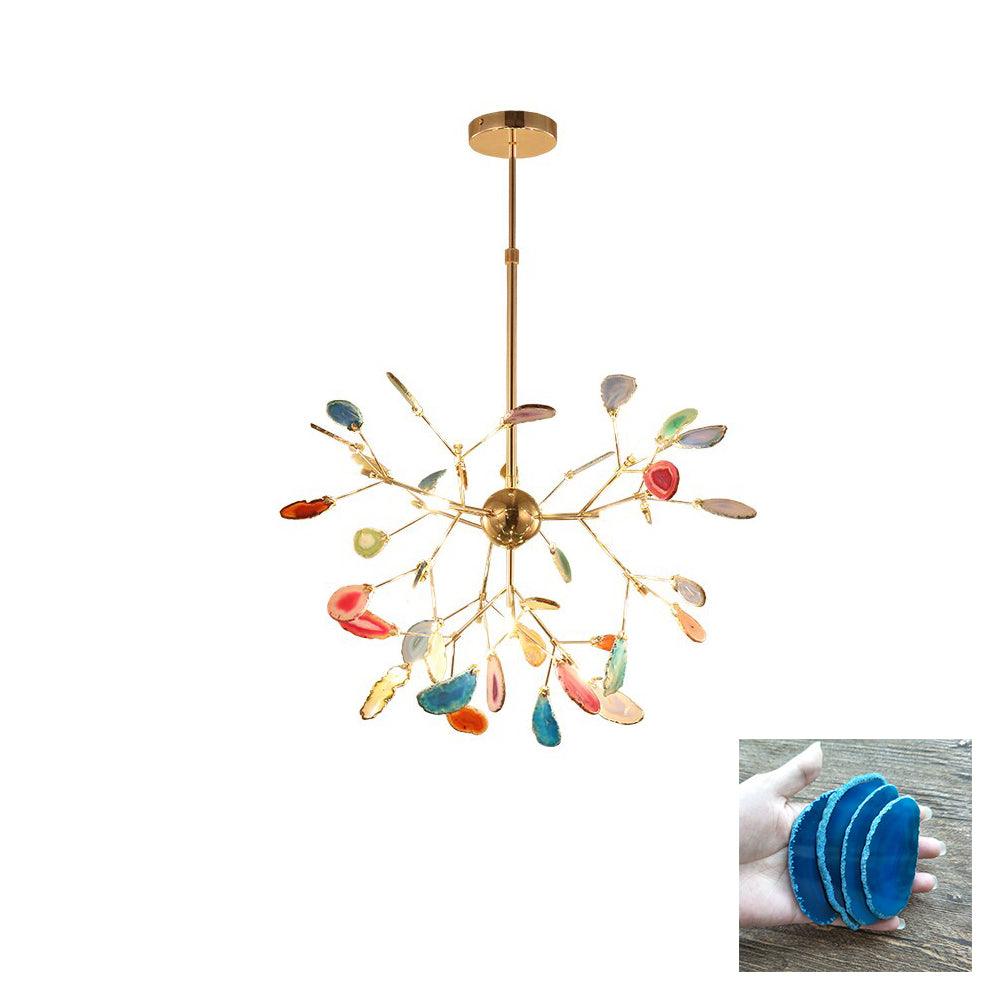 Agate candelabru  Colorful Branching