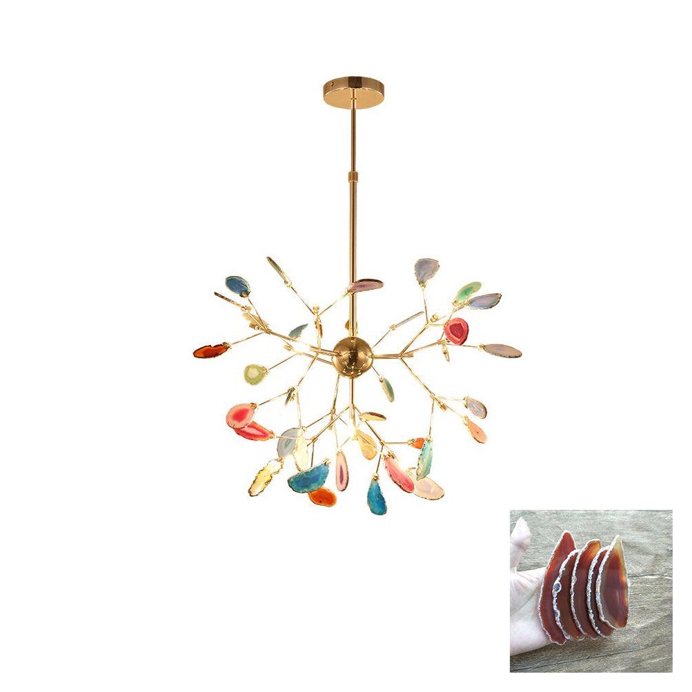 Agate candelabru  Colorful Branching