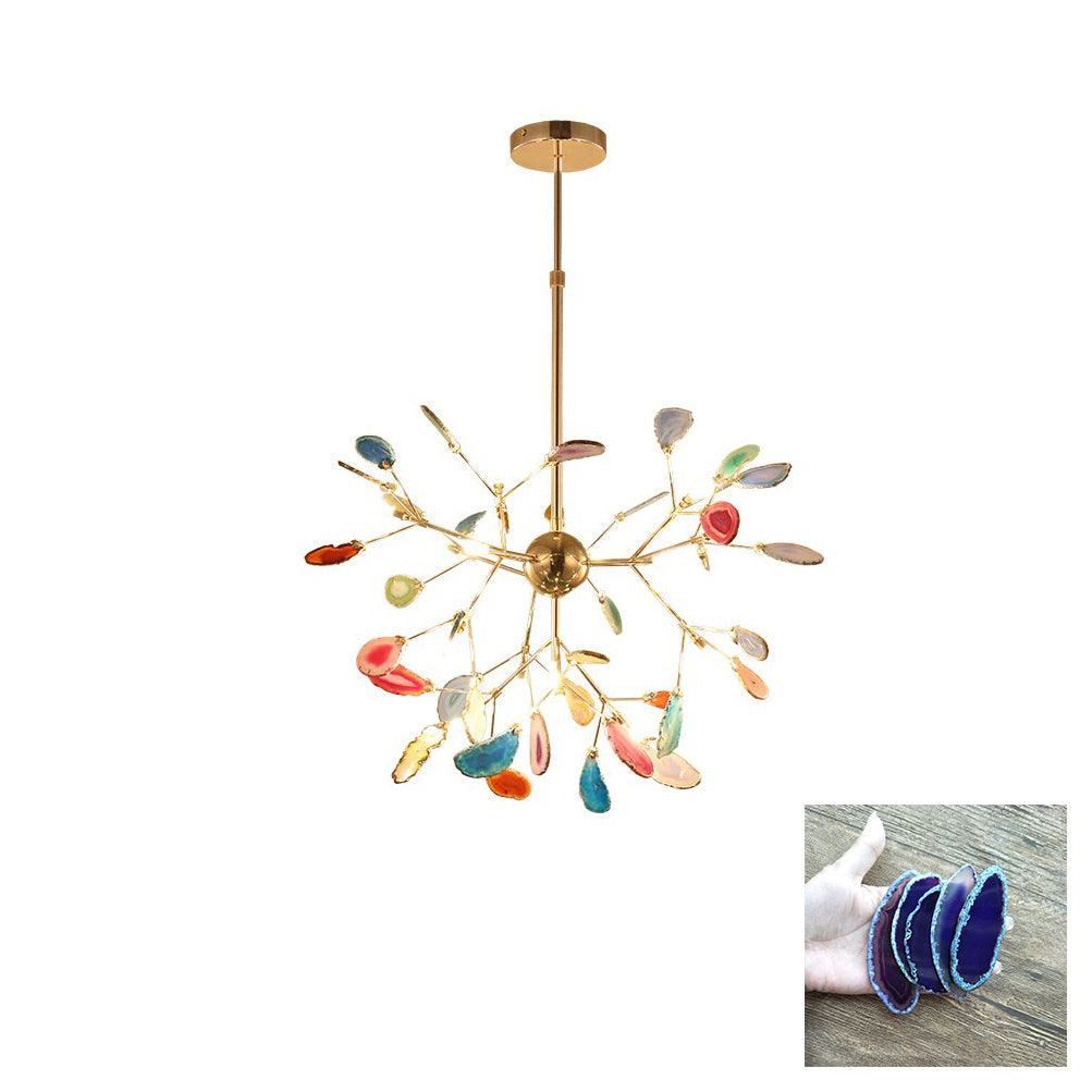 Agate candelabru  Colorful Branching