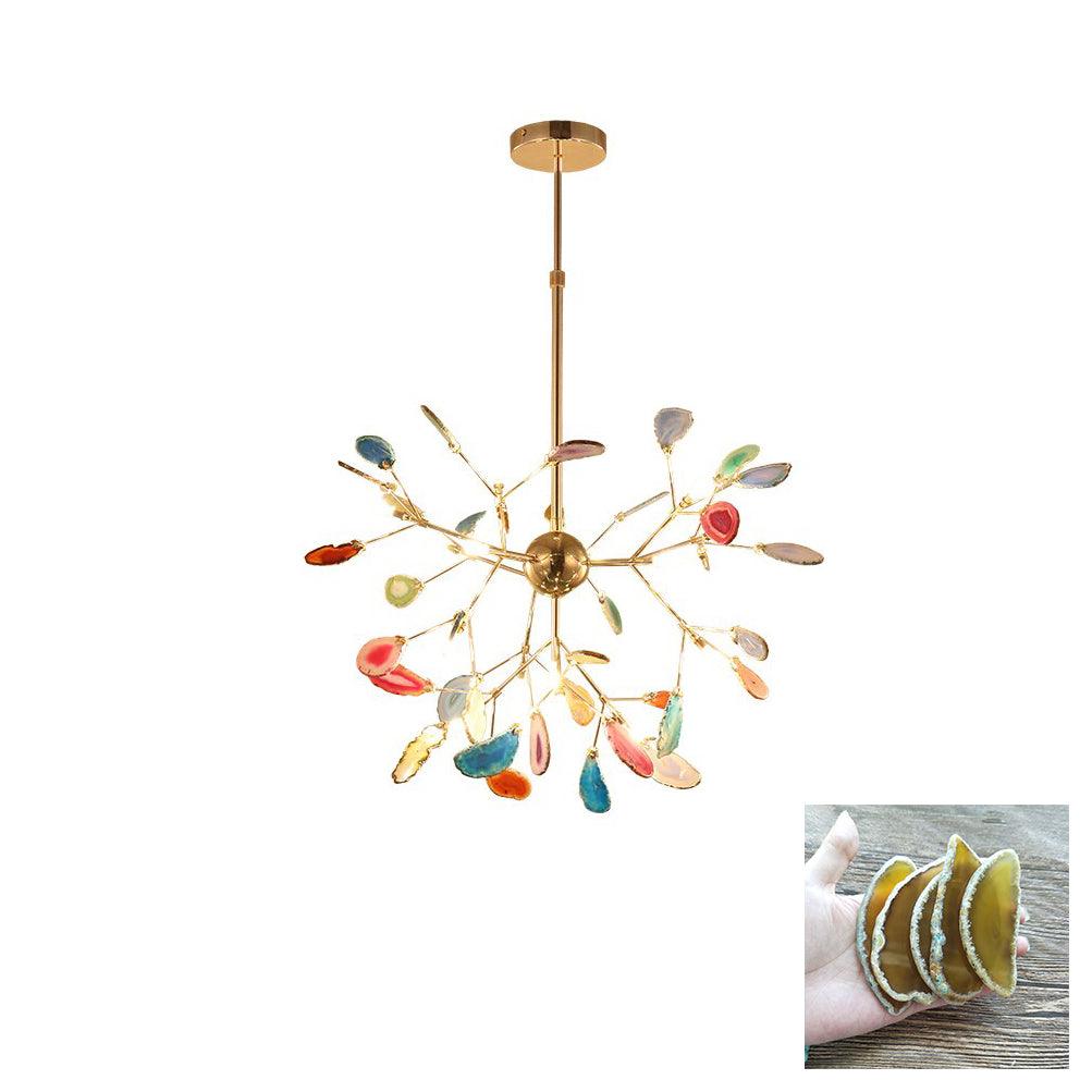Agate candelabru  Colorful Branching