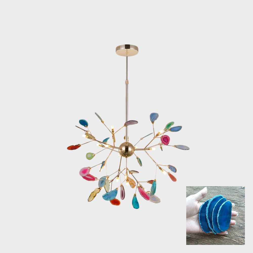 Agate candelabru  Colorful Branching