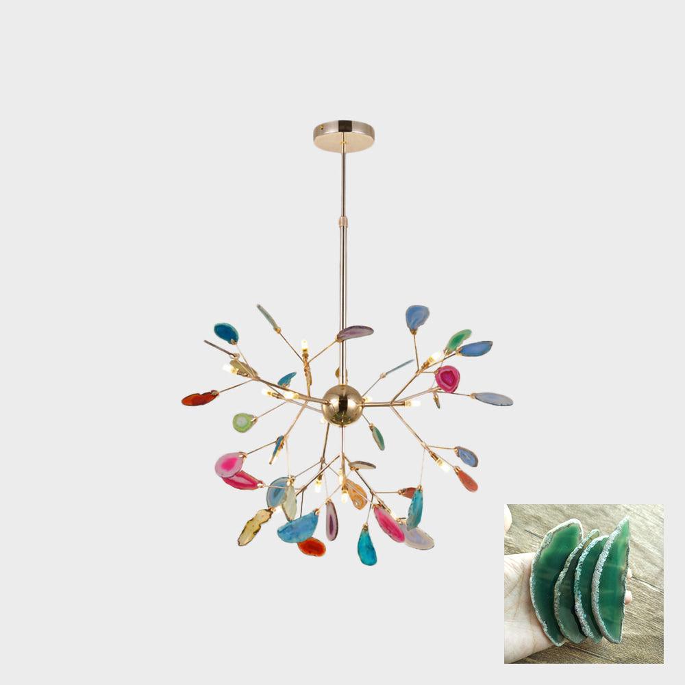 Agate candelabru  Colorful Branching
