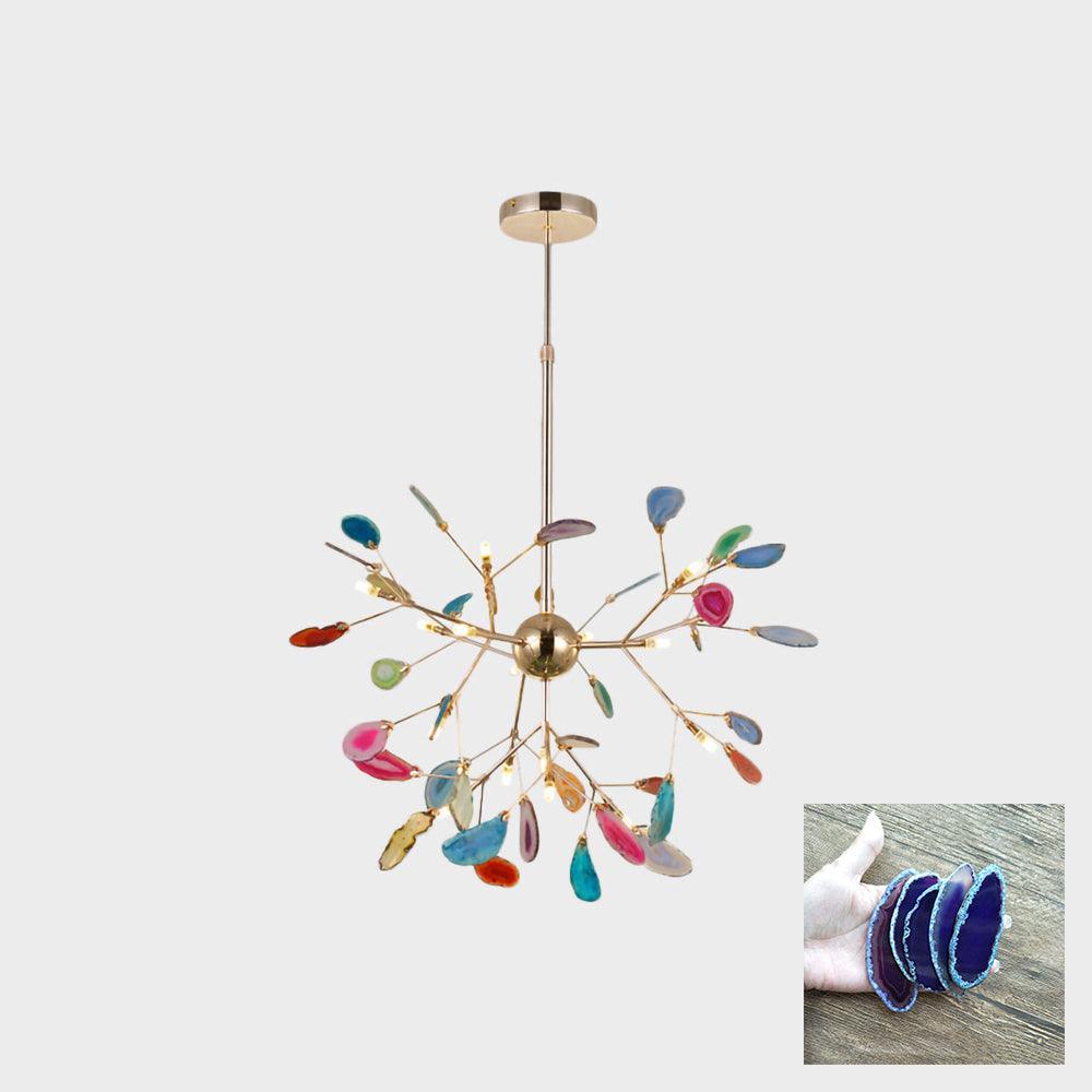 Agate candelabru  Colorful Branching