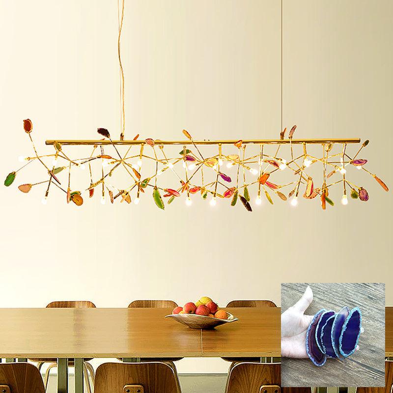 Agate candelabru  Colorful Branching