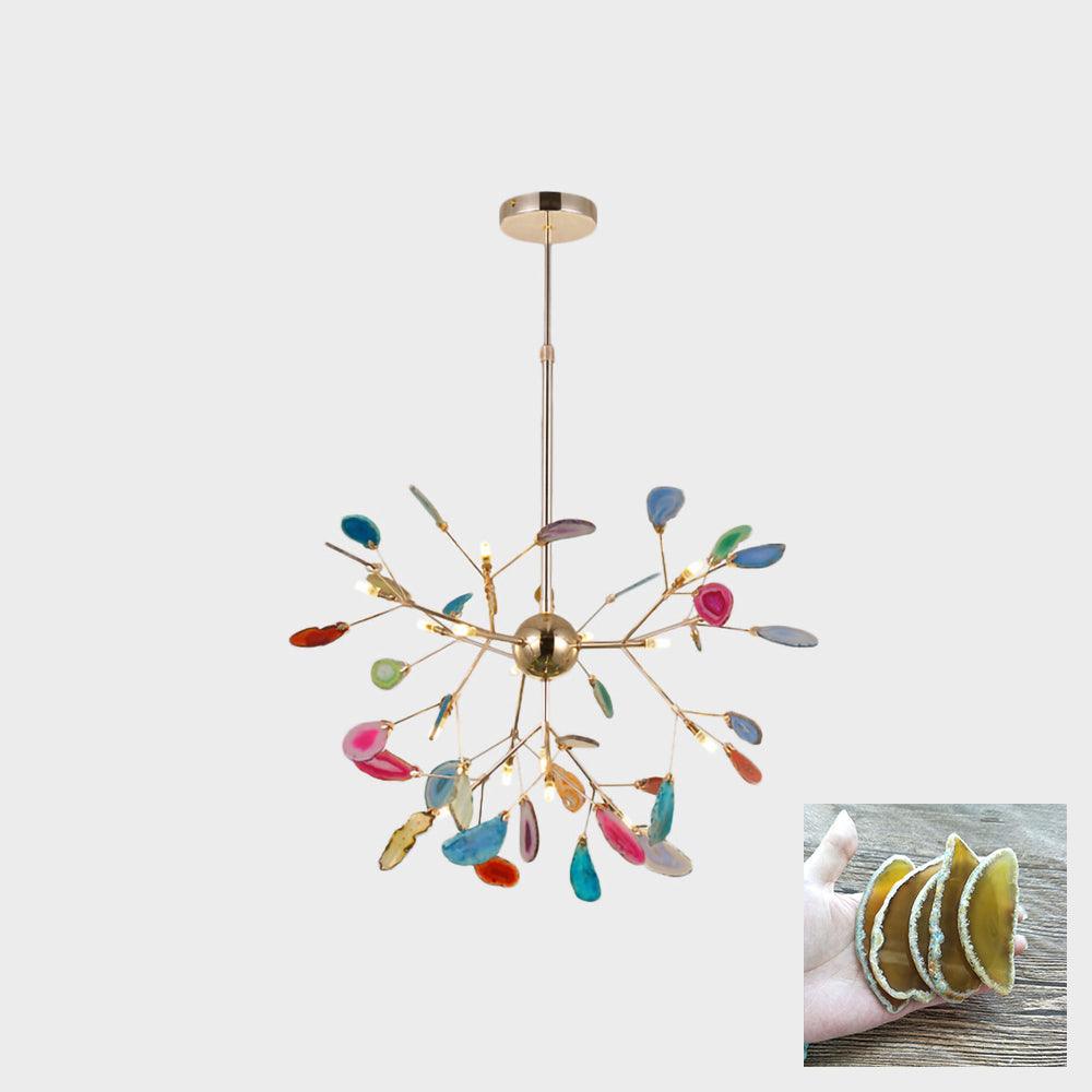Agate candelabru  Colorful Branching
