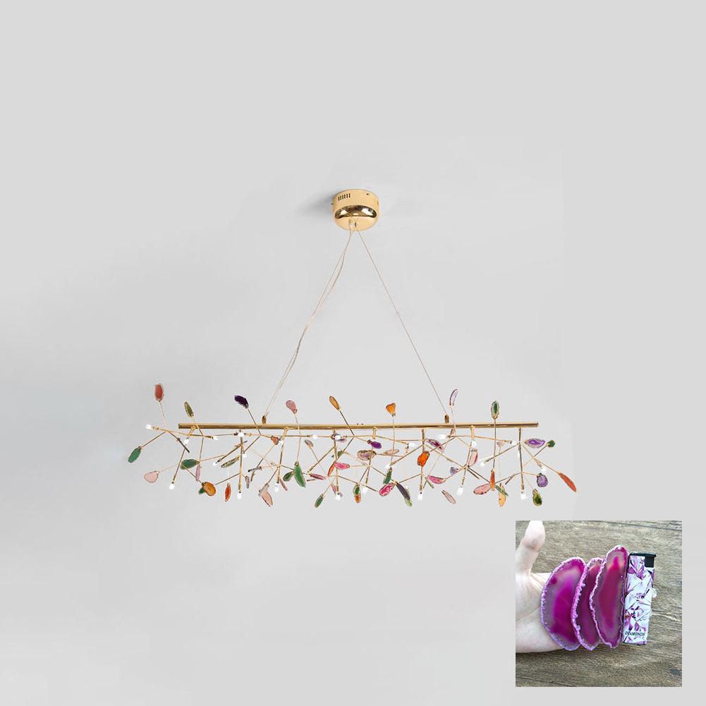 Agate candelabru  Colorful Branching